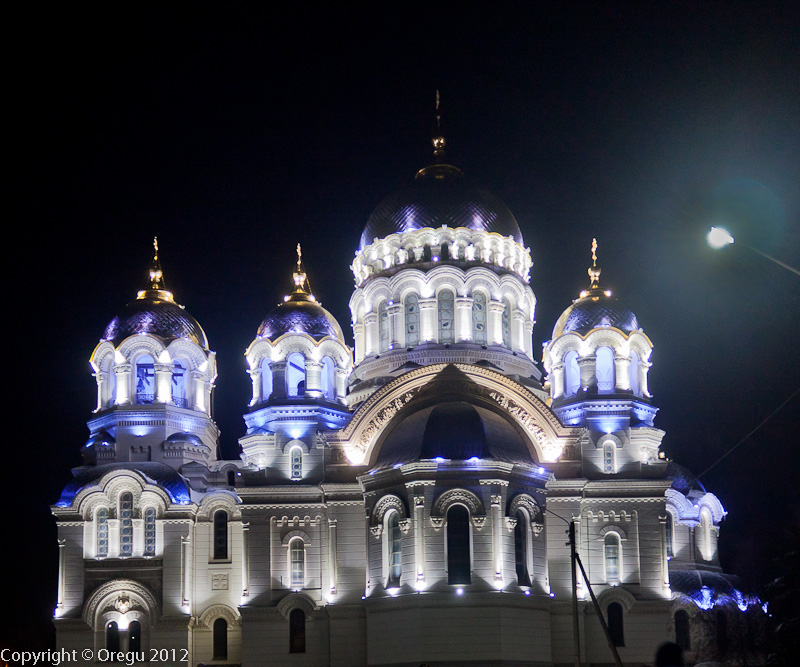 Новочеркасский собор ночью